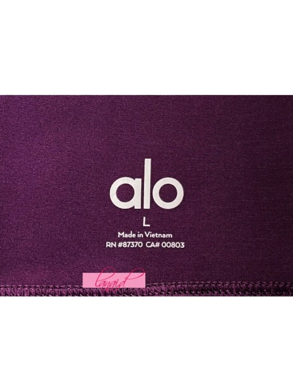 Alo 7/8 High-Waist Airlift Leggings Dark Plum Purple Hi-Rise Waisted Skinny Pant - Picture 9 of 10